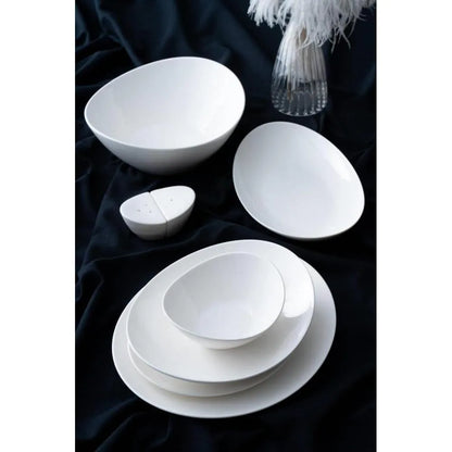 Acar Brinia Beyaz Porselen 6 Kişilik 29 Parça Yemek Takımı-Yemek Takimi-Prenseshome Leyweg-Prenseshome Leyweg