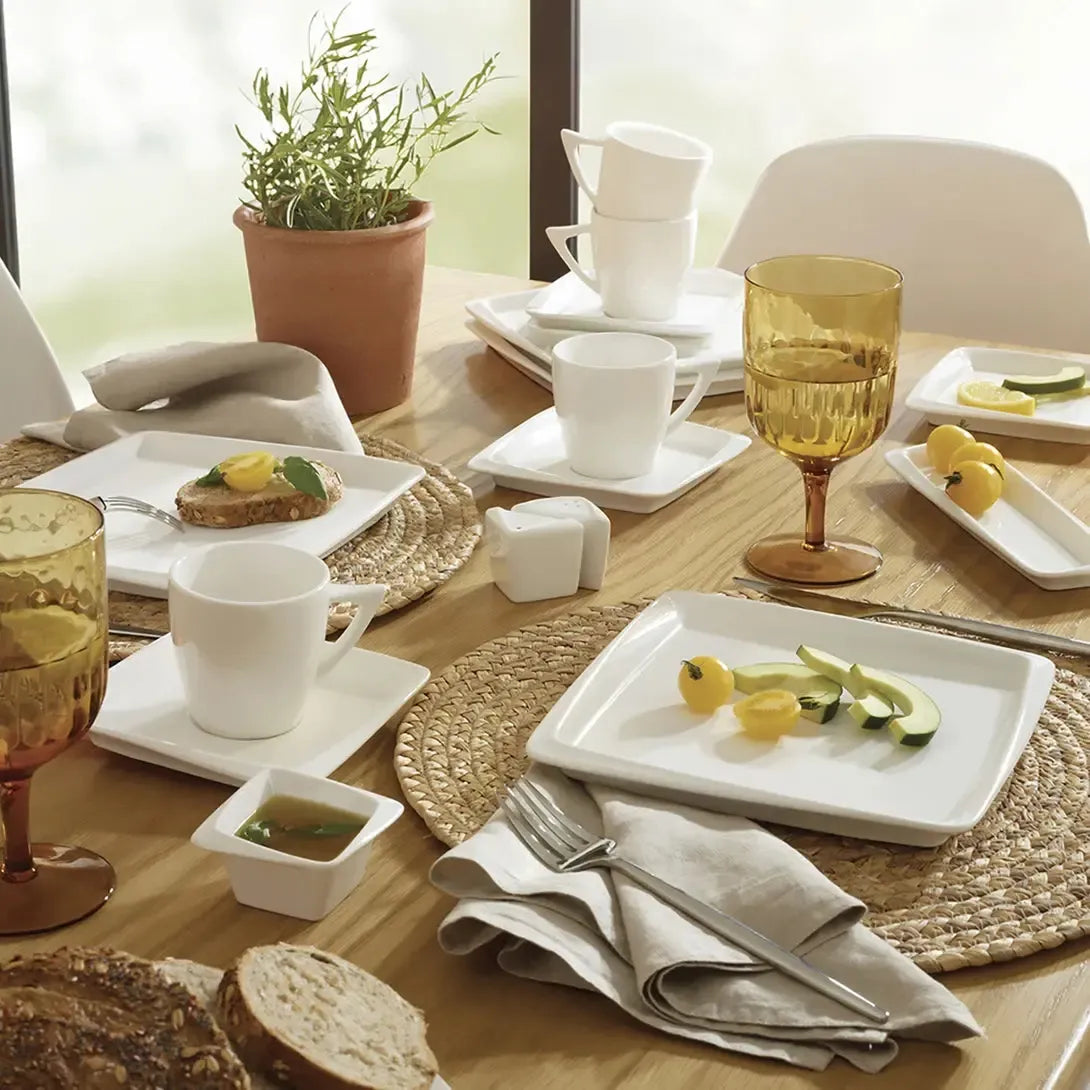 Karaca Vavien 26 Parça 6 Kişilik Porselen Kahvaltı ve Servis Takımı-Yemek Takimi-Prenseshome Leyweg-Prenseshome Leyweg