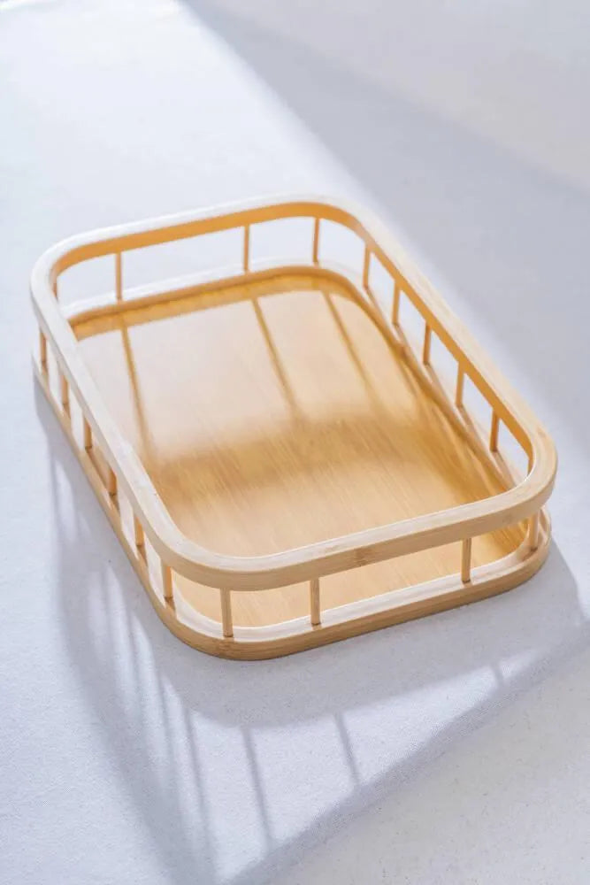 Acar Bambu Çerçeveli Sunum Tepsi 38 cm-mutfak urunleri-Prenseshome Leyweg-38 cm-Prenseshome Leyweg