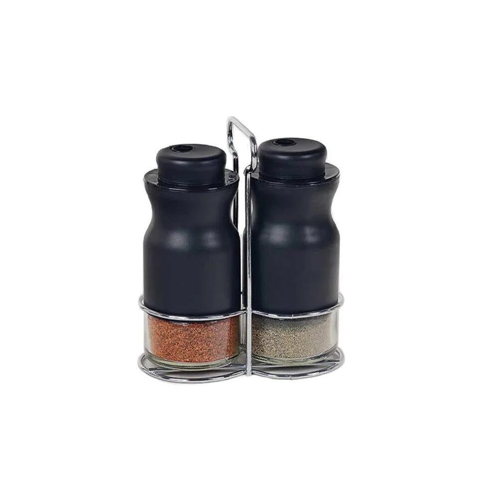 2’li Cam Baharatlık Seti – Üç Kademeli Kapaklı, Sızdırmaz Halkalı, Şeffaf Tasarım-Sofra ürünleri-Prenseshome Leyweg-Prenseshome Leyweg