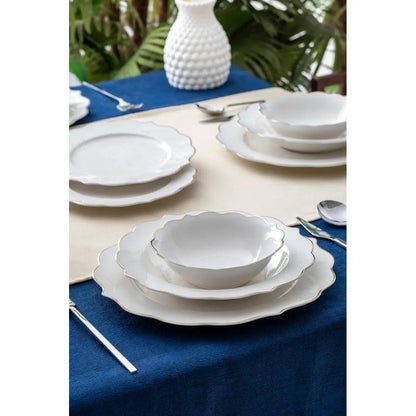 Acar Karmen 6 Kişilik 24 Parça Gold Yemek Takımı-Yemek Takimi-Prenseshome Leyweg-Prenseshome Leyweg