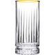 Pasabahce Elysia Golden Touch 4lu Uzun Cam Bardak Seti - 280 ml - Altin Detayli-Cam urunler-Prenseshome Leyweg-Prenseshome Leyweg
