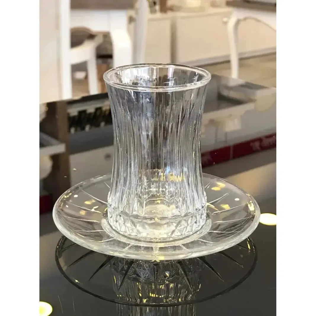 Paşabahçe Elysia 6 Kişilik Çay Seti – 12 Parça-Cam urunler-Prenseshome Leyweg-Prenseshome Leyweg