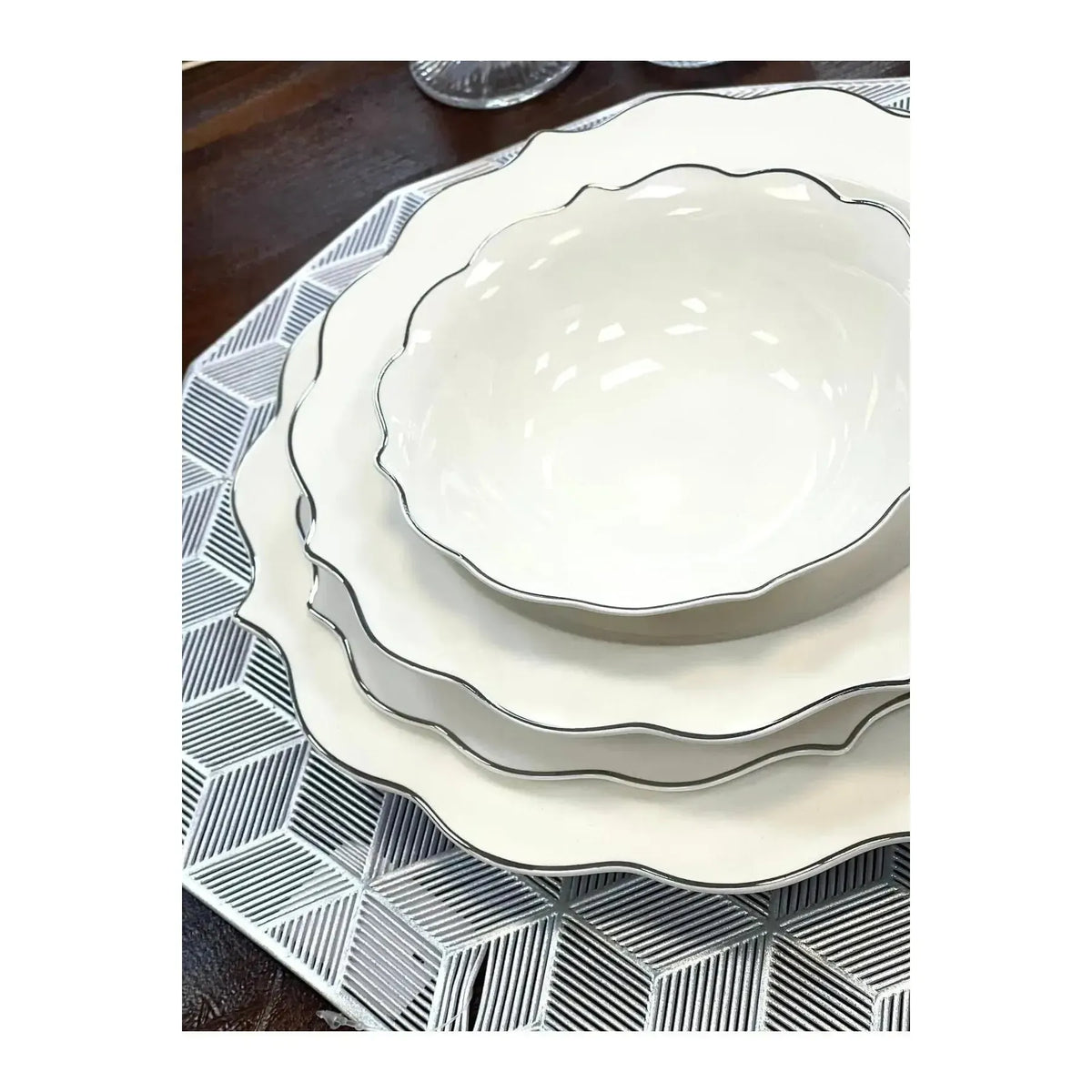 Acar Karmen 6 Kişilik 24 Parça silver Yemek Takımı-Yemek Takimi-Prenseshome Leyweg-Prenseshome Leyweg