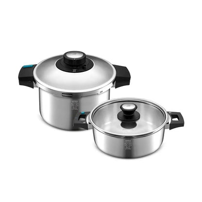 Karaca Quick & Safe Pressure Cooker Set, 4 L & 6 L-mutfak urunleri-Prenseshome Leyweg-Prenseshome Leyweg