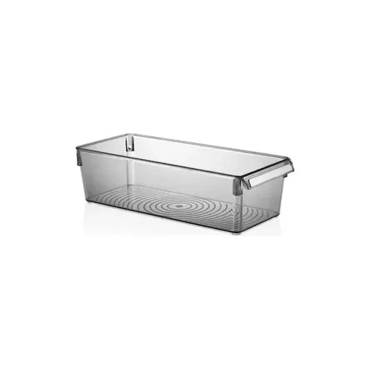 Vipahmet Mina Organizer Plastik Raf Şeffaf Füme Kapaklı 2x2500 ml – İkili Set Buzdolabı ve Dolap İçi Düzenleyici-mutfak urunleri-Prenseshome Leyweg-Prenseshome Leyweg