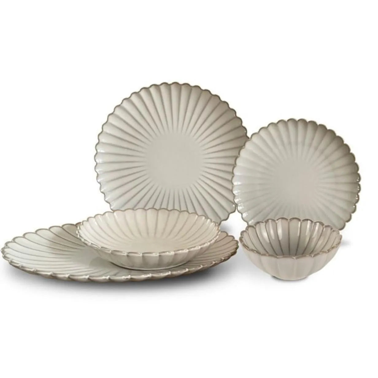 Bricard Paris 25 Parça 6 Kişilik Porselen Yemek Takımı - Beyaz-Yemek Takimi-Prenseshome Leyweg-Prenseshome Leyweg