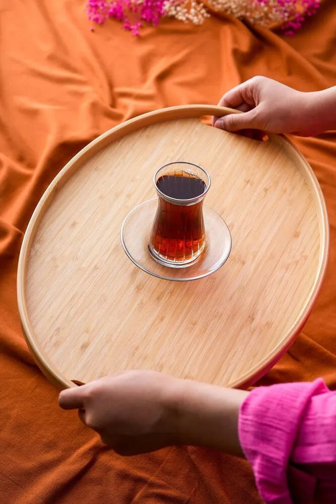 Acar Oval Bambu Sunum Tepsi 45 cm-mutfak urunleri-Prenseshome Leyweg-Prenseshome Leyweg