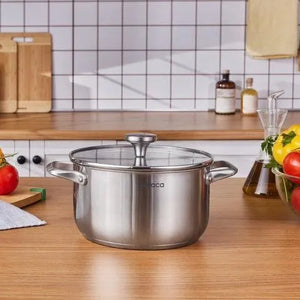 Karaca Elite 24 cm Paslanmaz Çelik İndüksiyon Tencere-mutfak urunleri-Prenseshome Leyweg-Prenseshome Leyweg