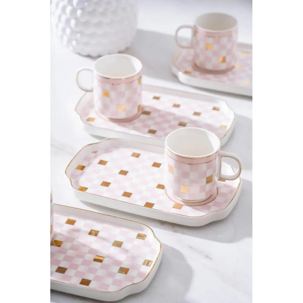 Acar Skye 2 Kisilik Gold Kahve Fincani Takimi - 90 ml-Prenseshome Leyweg-Prenseshome Leyweg