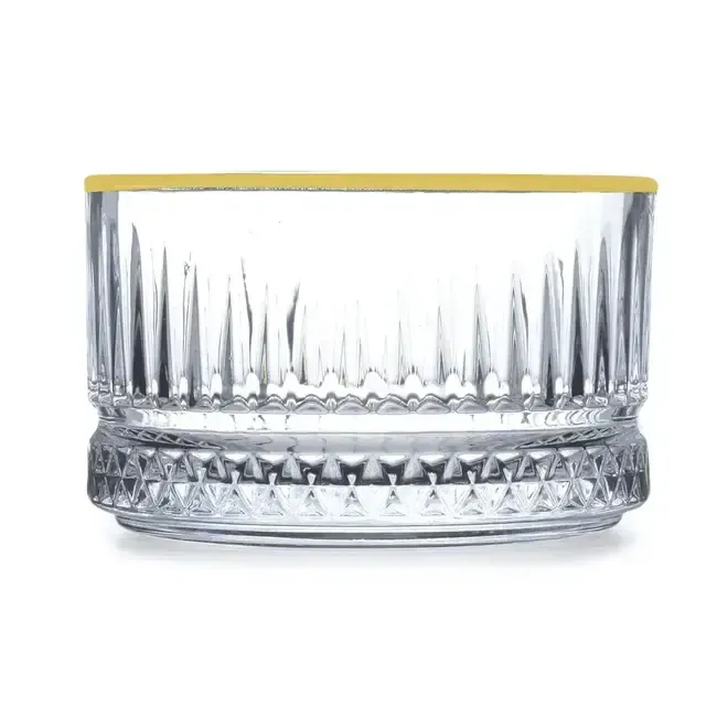 Pasabahce Elysia Golden Touch 4lu Cam Kase Seti - 90 mm - Altin Detayli-Cam urunler-Prenseshome Leyweg-Prenseshome Leyweg