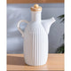 Acar Porselen Çizgili Yağ Şişesi - 600 ml & 900 ml-Sofra ürünleri-Prenseshome Leyweg-900 ml-Prenseshome Leyweg