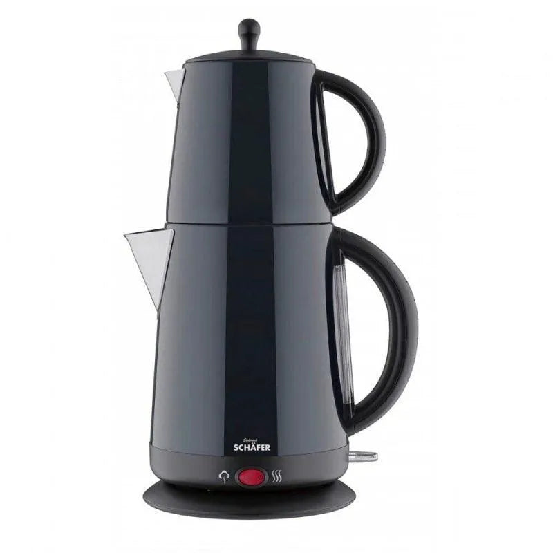 Schafer Siyah Mat 2’si 1 Arada Su Isıtıcı ve Çay Makinesi – 1,7L / 0,8L-Elektronik ürün-Prenseshome Leyweg-Prenseshome Leyweg
