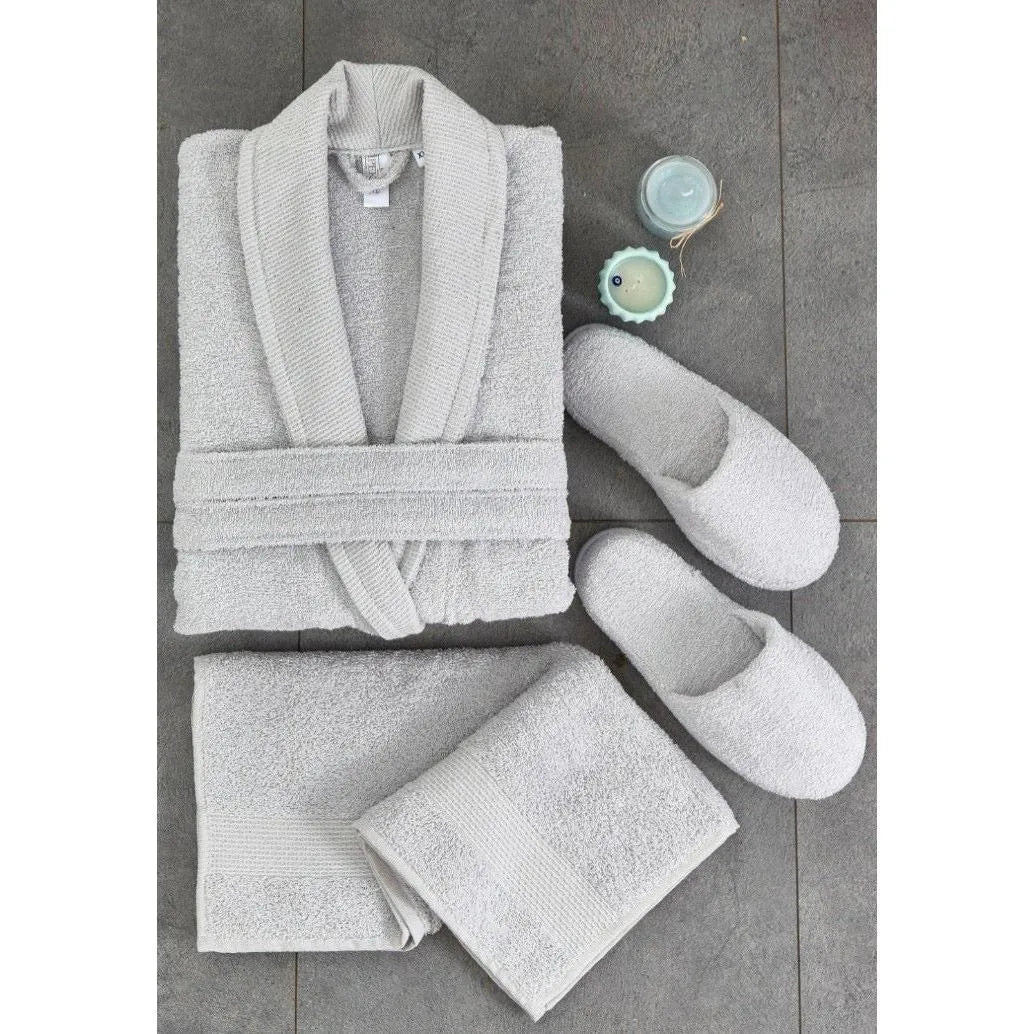 İpekçe Ada Gri Tek Kişilik Bornoz Takımı-Prenseshome Leyweg-Prenseshome Leyweg