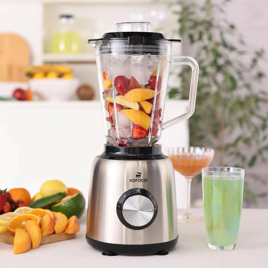Karaca 1000W Smoothie Blender – Cam Hazne, Pulse Fonksiyonu, 6 Çelik Bıçak-Elektronik ürün-PRENSESHOME LEYWEG-Prenseshome Leyweg