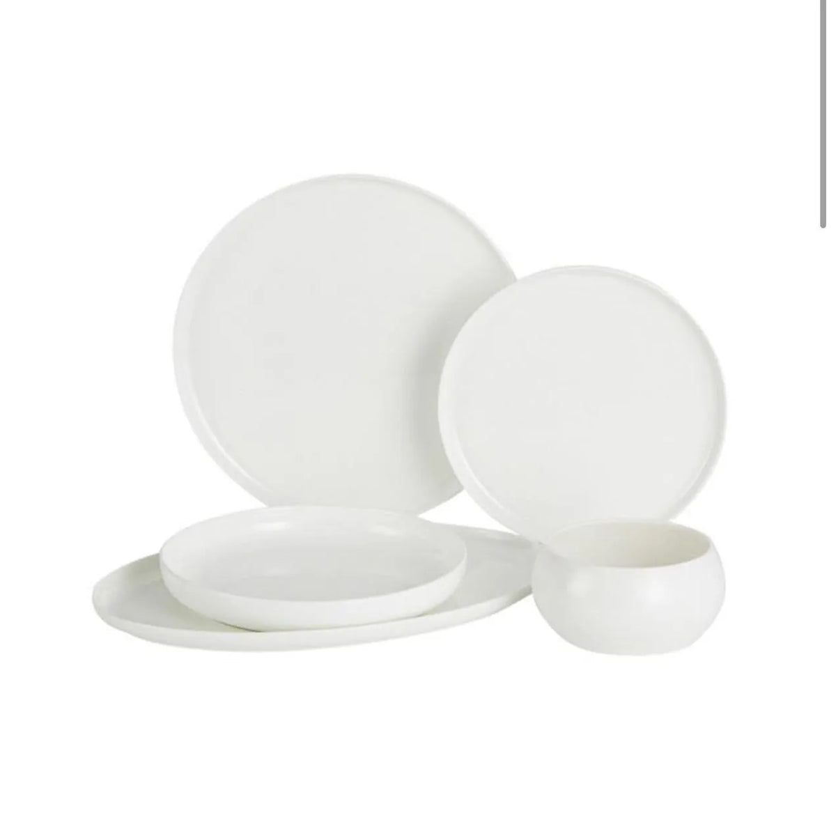 Bricard Bobigny 25 Parça 6 Kişilik Porselen Yemek Takımı – Beyaz-Yemek Takimi-Prenseshome Leyweg-Prenseshome Leyweg