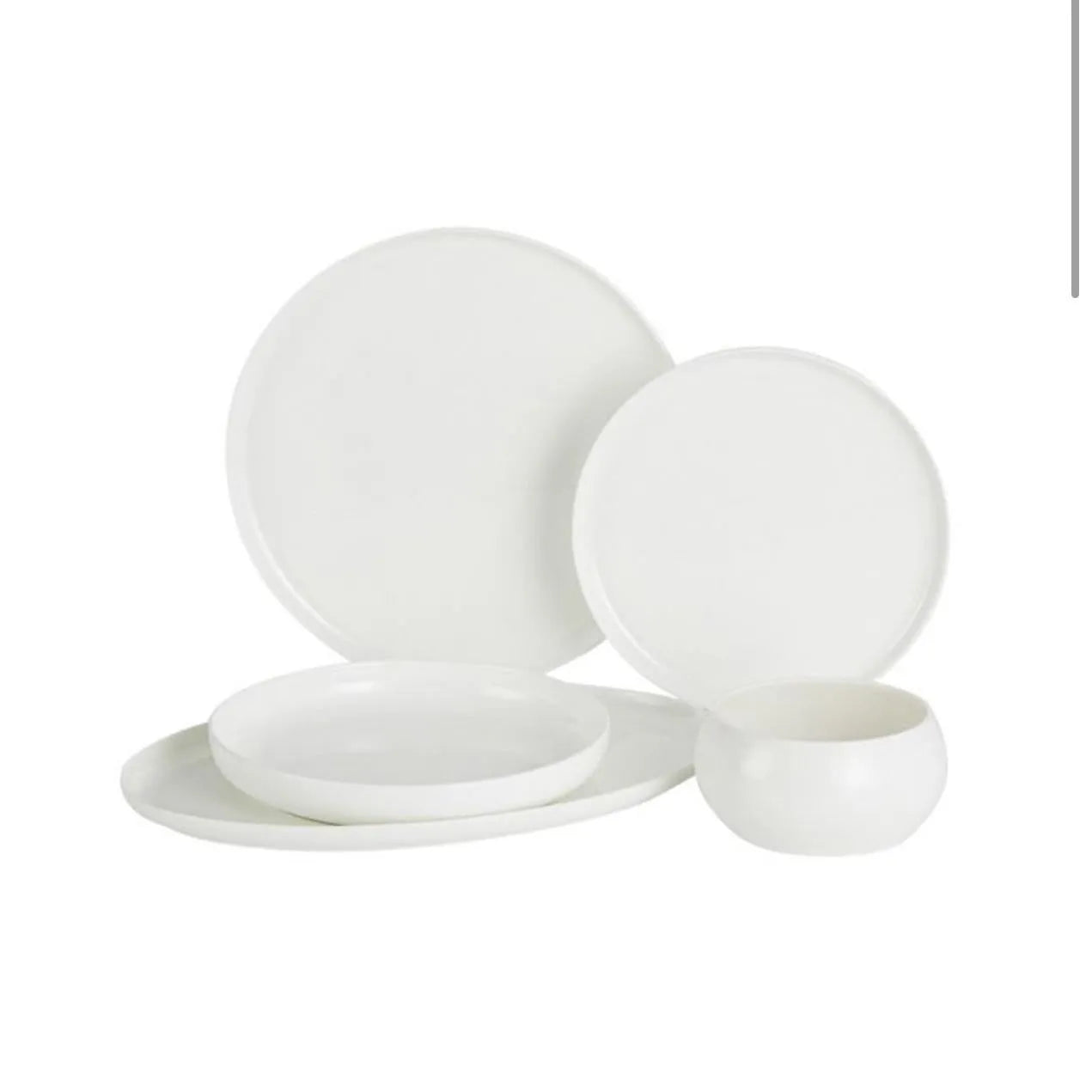 Bricard Bobigny 25 Parça 6 Kişilik Porselen Yemek Takımı – Beyaz-Yemek Takimi-Prenseshome Leyweg-Prenseshome Leyweg