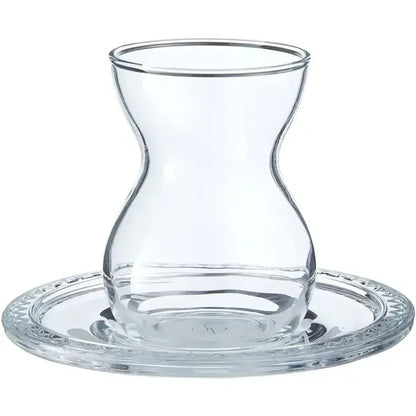 Pasabahce Etnik 12 Parca Cay Seti - 145 cc Bardak - 118 mm Tabak-Prenseshome Leyweg-Prenseshome Leyweg