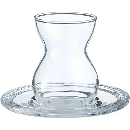 Pasabahce Etnik 12 Parca Cay Seti - 145 cc Bardak - 118 mm Tabak-Prenseshome Leyweg-Prenseshome Leyweg