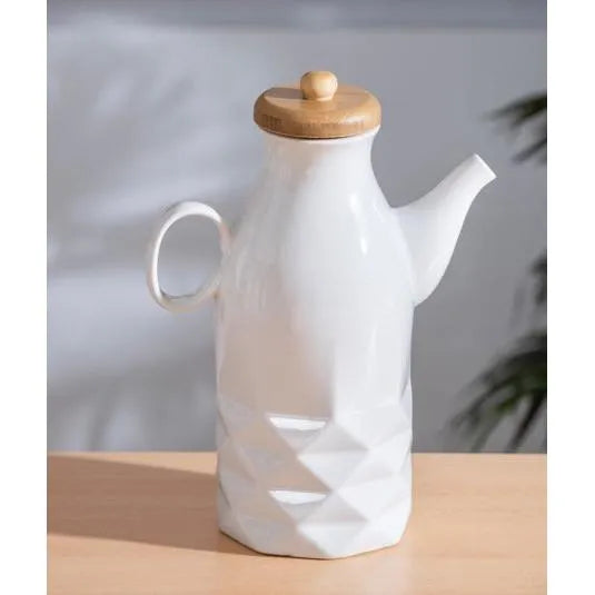 Acar Baklava Desenli Porselen Yağdanlık - 600 ml / 900 ml-mutfak urunleri-Prenseshome Leyweg-600 ml-Prenseshome Leyweg