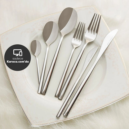 Karaca Liza 84 Parça 12 Kişilik Paslanmaz Çelik Çatal Kaşık Bıçak Takımı – Elegance Kutulu-Sofra ürünleri-Prenseshome Leyweg-Prenseshome Leyweg