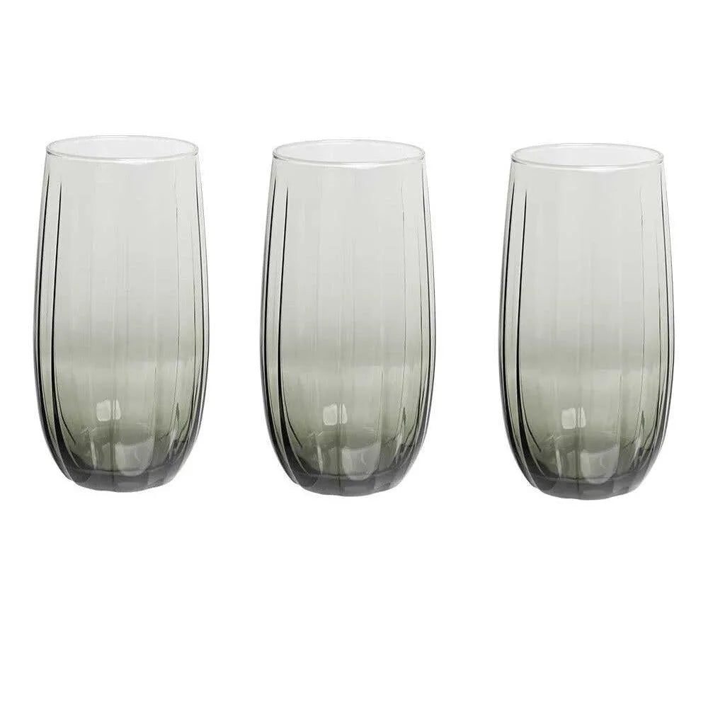 Pasabahce 3’lu LINKA Su Bardagi Seti - Gri 500 cc-Cam urunler-Prenseshome Leyweg-Prenseshome Leyweg