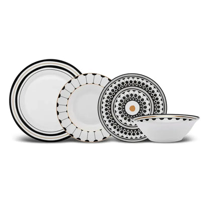 Karaca Maraş New Generation Bone 6 Kişilik 24 Parça Yemek Takımı-Yemek Takimi-Prenseshome Leyweg-Prenseshome Leyweg