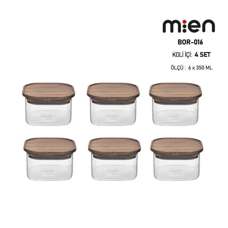 Mien Akasya Kapaklı Kahvaltı Seti 6 Parça-Prenseshome Leyweg-Prenseshome Leyweg