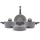 Karaca Gris Bio Granit 7 Parça Tencere Seti – Sağlıklı ve Dayanıklı, Yapışmaz Yüzeyli, İndüksiyon Hariç Tüm Ocaklarla Uyumlu-mutfak urunleri-Prenseshome Leyweg-Prenseshome Leyweg