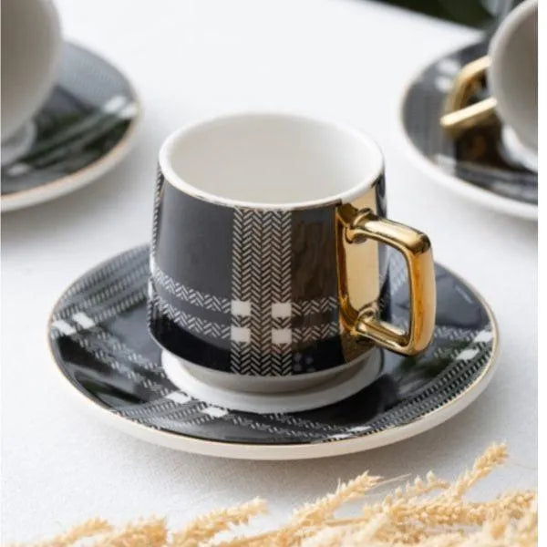 Acar Mira 6 Kisilik Kahve Fincani Takimi 90 mm-Prenseshome Leyweg-Siyah-Prenseshome Leyweg