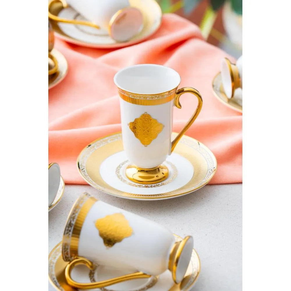 Acar Beckett 6 Kişilik Kahve Fincanı Takımı - 90 cc-Prenseshome Leyweg-Prenseshome Leyweg