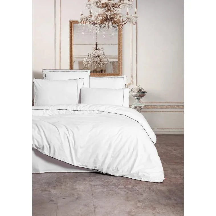 Coton Box Mahur Çift Kişilik Nevresim Takımı – %100 Pamuk, Düz Desen, Lastiksiz Çarşaf-Yatak Odasi-Prenseshome Leyweg-Prenseshome Leyweg