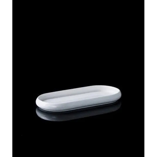 Acar Bianco Perla Oval Sunum Tabağı 22,8 x 10,5 x 2 cm-Prenseshome Leyweg-Prenseshome Leyweg