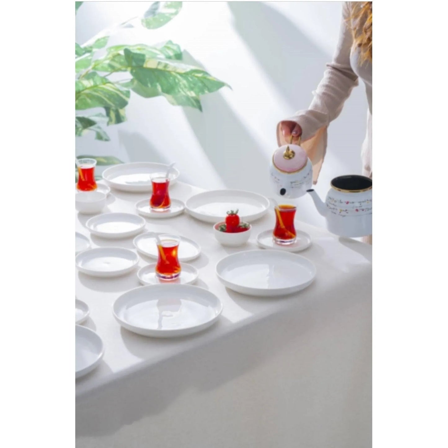 Acar Aden 6 Kişilik 32 Parça Kahvaltı Seti – Beyaz Porselen-Yemek Takimi-Prenseshome Leyweg-Prenseshome Leyweg